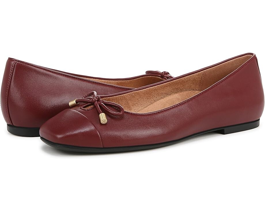 

Туфли на плоской подошве VIONIC Klara Skimmers, цвет Syrah Burgundy Leather