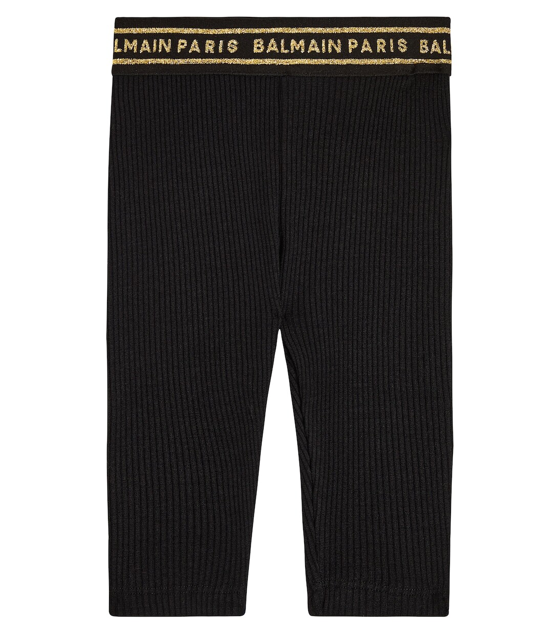 

Леггинсы из смесовой шерсти с логотипом baby Balmain Kids, черный