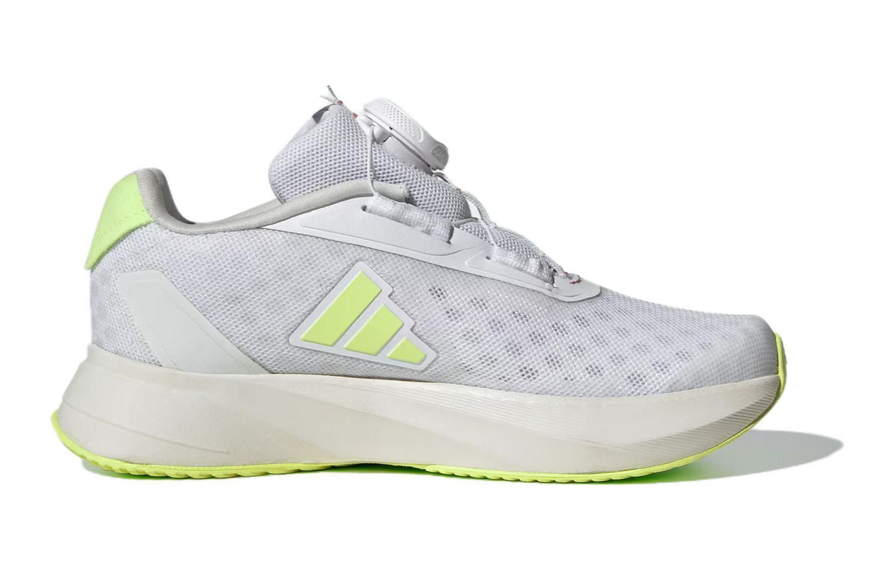 Детские повседневные кроссовки Adidas Duramo SL с противоскользящей подошвой, амортизацией и дышащим верхом, бело-зеленые — фото 2