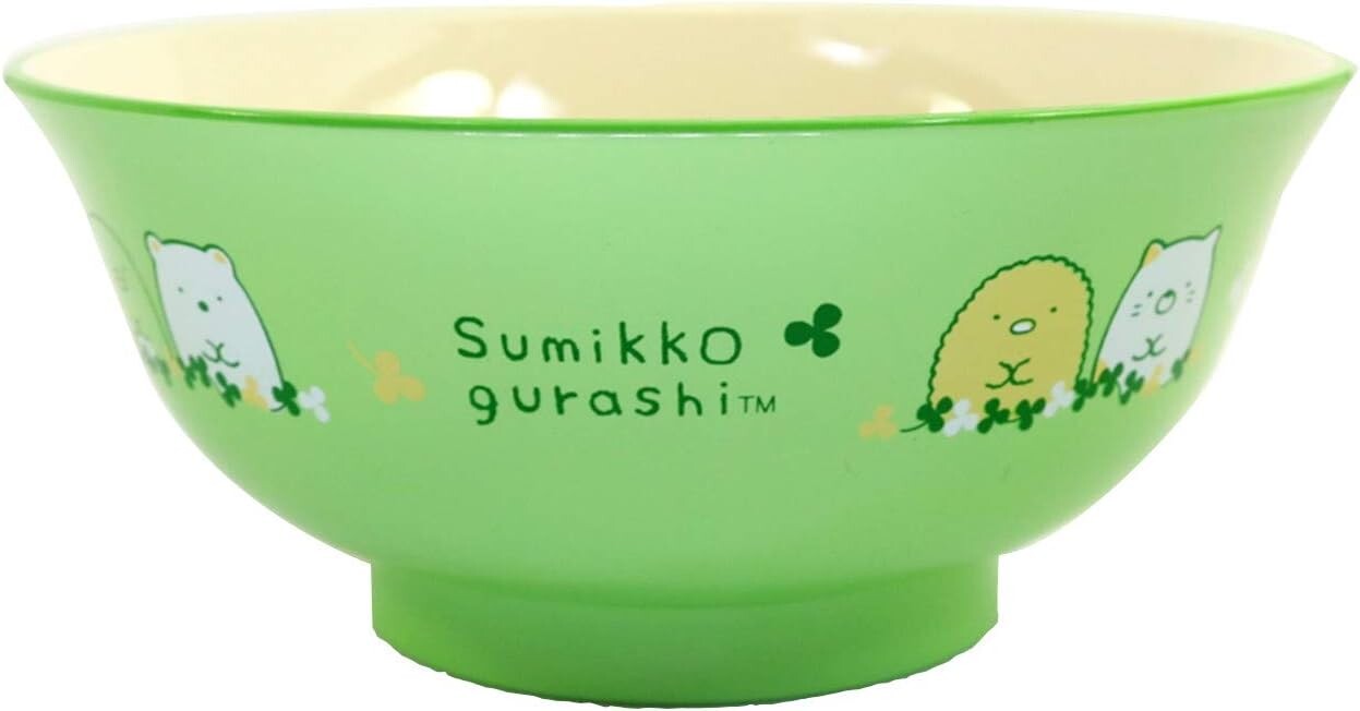 

Миска для лапши Asahi Kohiro Sumikko Gurashi, зеленый донбури, сделано в Японии, можно мыть в посудомоечной машине, можно использовать в микроволновой печи, Sumikko Gurashi