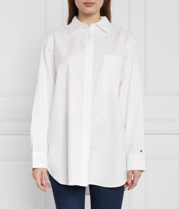 

Рубашка Оксфорд ls Oversize fit Tommy Hilfiger, белый
