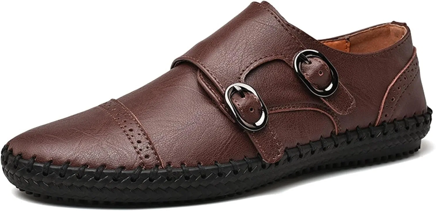 Лоферы мужские с плоским каблуком, Darkbrown