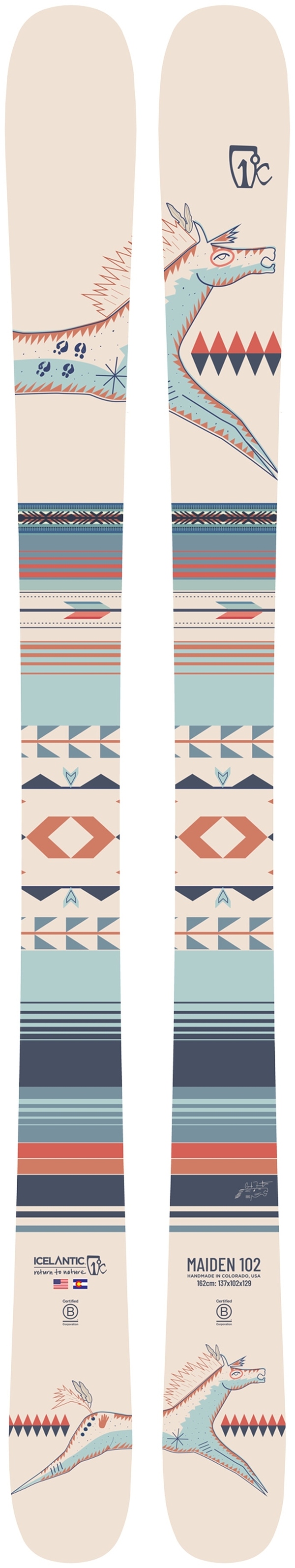 

Новые женские лыжи Icelantic Maiden 102 2026 года, длина 169 см