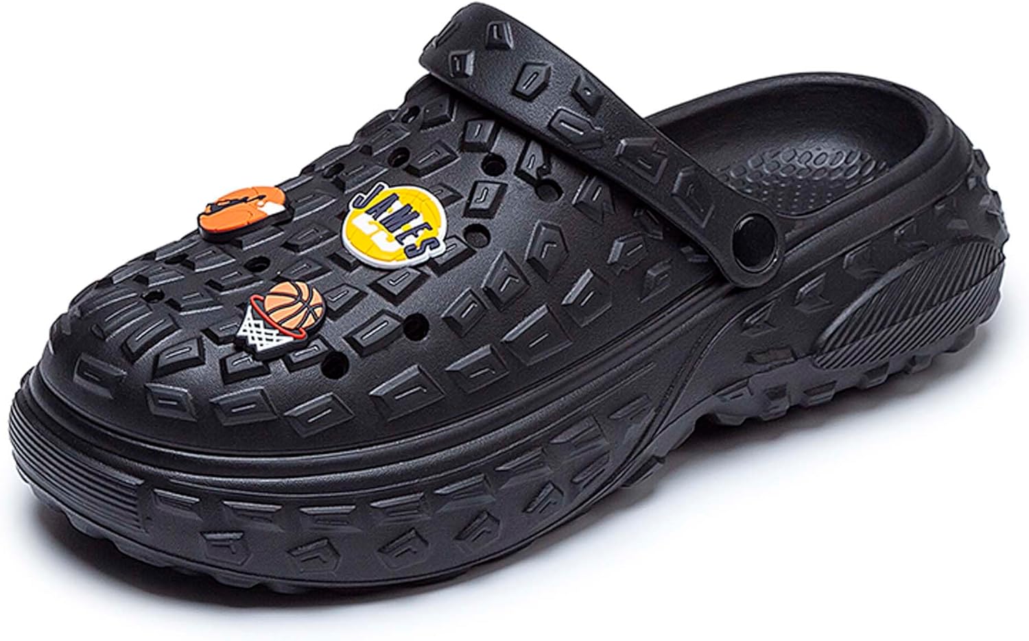 

Сандалии и шлепанцы с отверстиями для мужчин с противоскользящей подошвой для ношения на улице Cyyds, черный