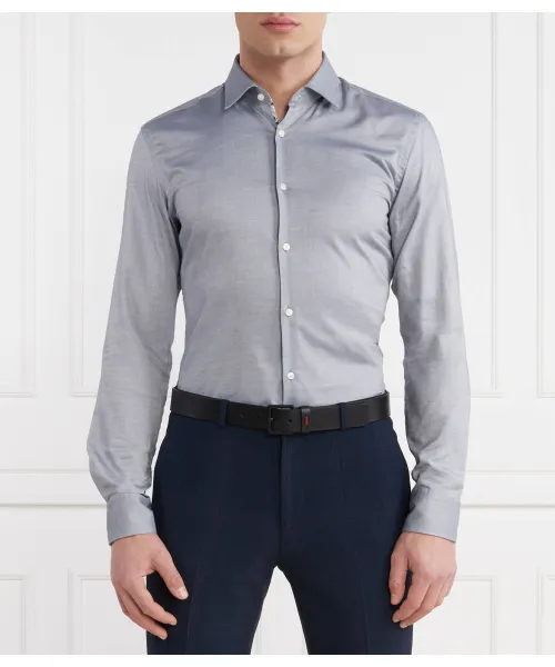 

Рубашка Koey Slim fit Hugo, серый
