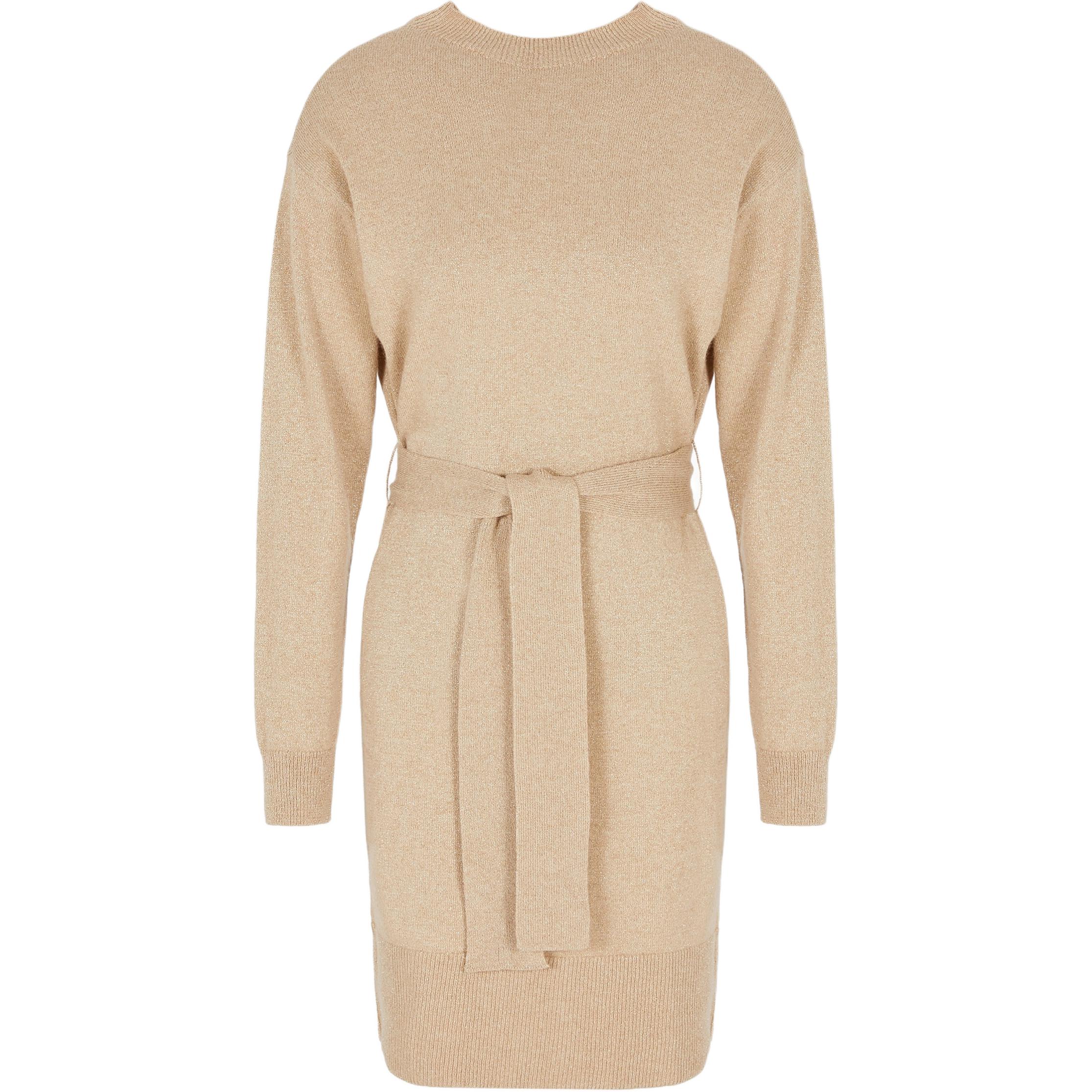 

AE FW24 Женское платье с длинными рукавами Gold ARMANI EXCHANGE, золотой