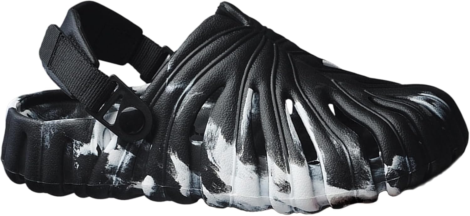 

MECH-ENG Мужские и женские садовые сабо, универсальная обувь для дома и улицы, классические тапочки, камуфляжные пляжные сандалии с поддержкой свода стопы, черный