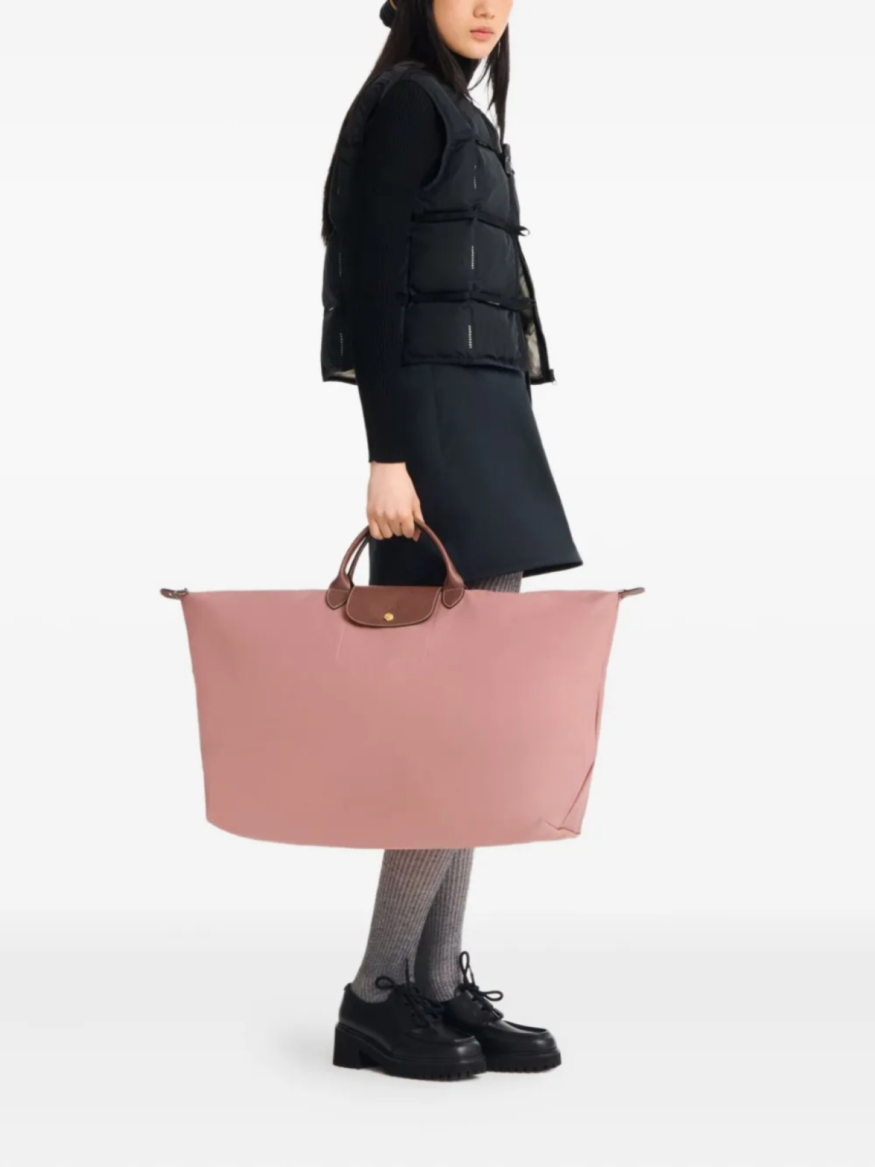 

Longchamp сумка-тоут Le Pliage, розовый
