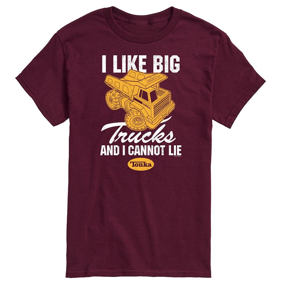 

Мужская футболка тонка I Like Big Trucks с рисунком Tonka, красный
