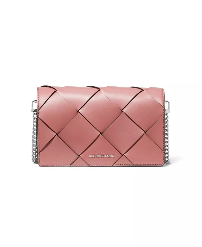 

Jet Set Small Flap Chain Leather Crossbody Michael Kors, розовый