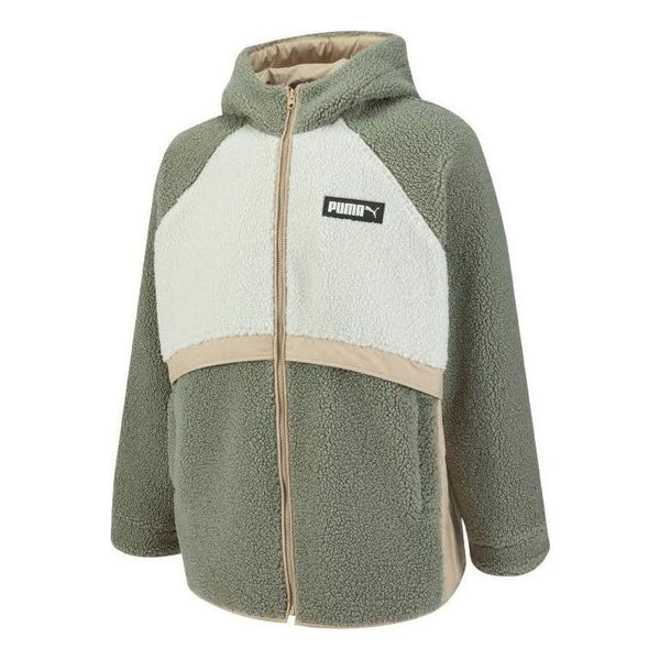 

Куртка art of sherpa zip jacket 'green' Puma, зеленый