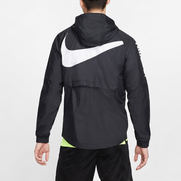 Куртка Nike Men's Football FC Zipper Hooded Windproof Sports Jacket Black, черный — фото 4