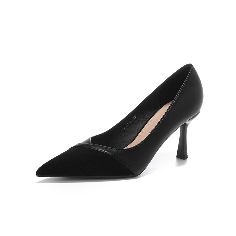 Женские туфли на высоком каблуке Black Bamiti, абрикосовые, каблук 3 см