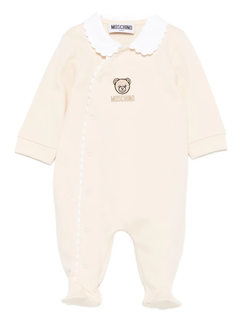 

Комбинезон для младенцев с вышивкой в виде мишки Moschino Kids, нейтральный