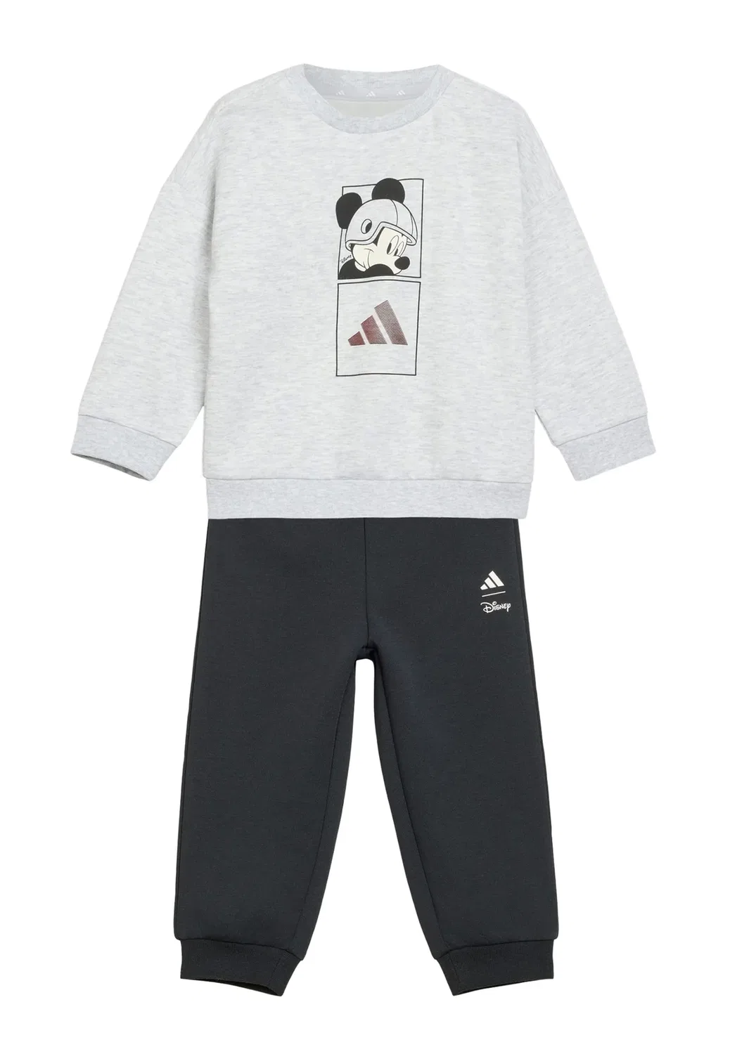 Детский спортивный костюм Disney Mickey унисекс Adidas Performance, Light Grey Heather/Off White