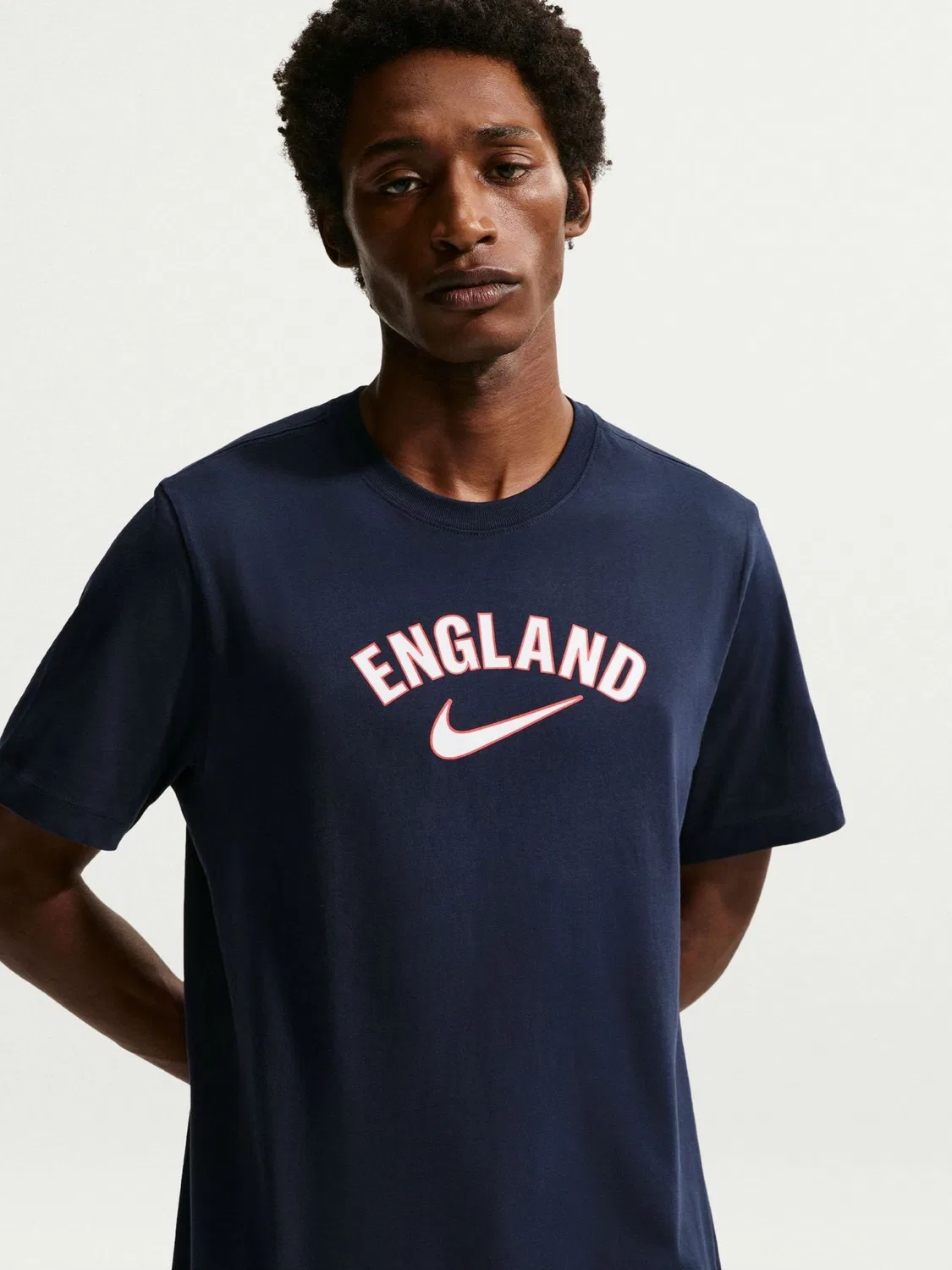Футболка с принтом, Англия Nike, синий