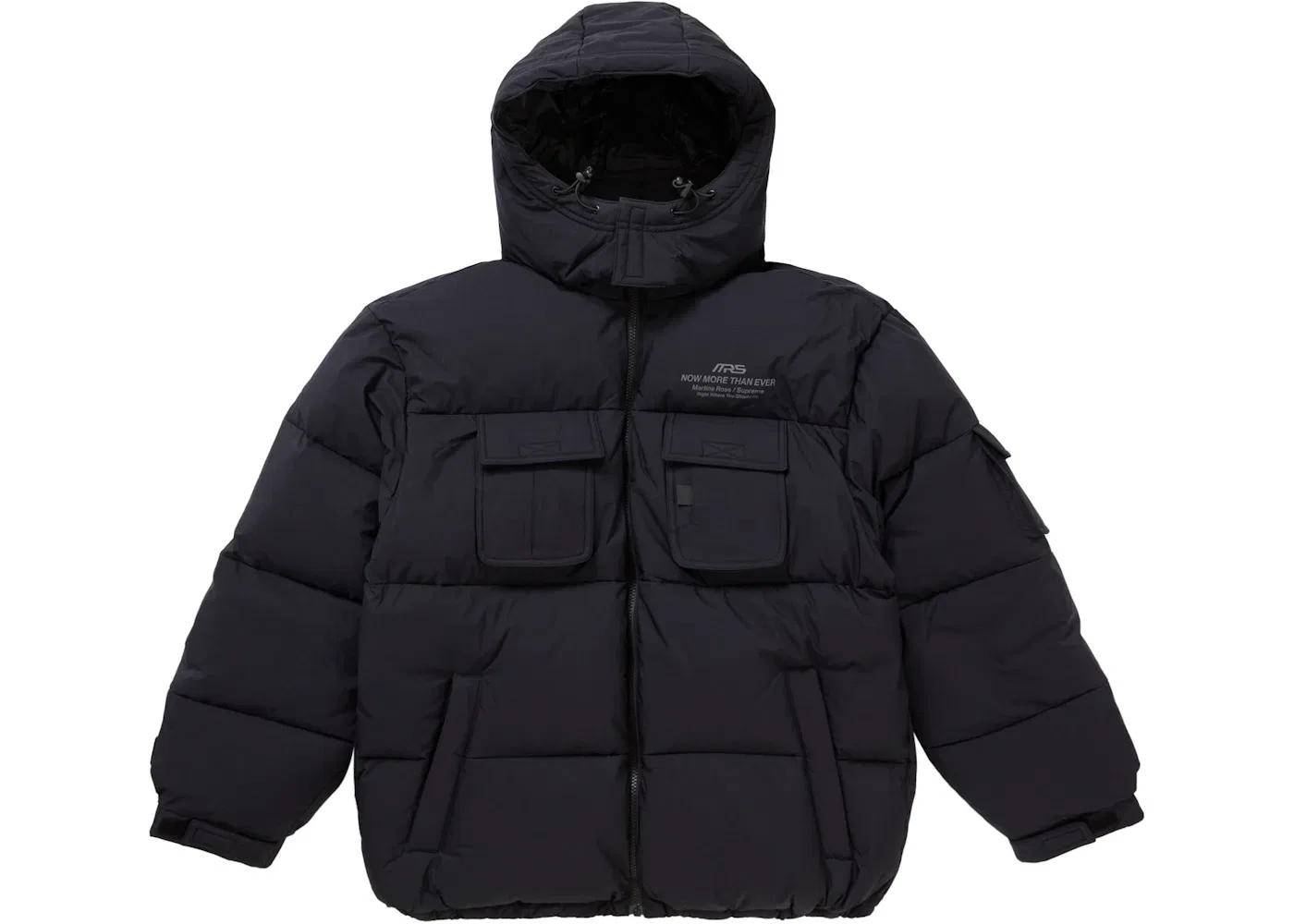 Мужская пуховая куртка Supreme Martine Rose Down Puffer Jacket, Black