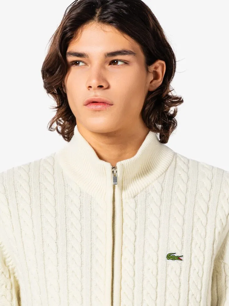 Свитер мужской с кабельным узором LACOSTE — фото 2