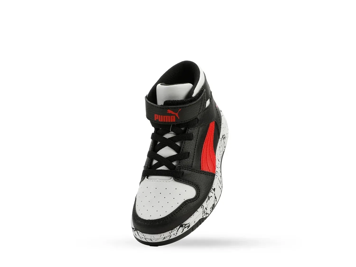 Кроссовки высокие Rebound Layup, PUMA, белый/черный/красный — фото 4