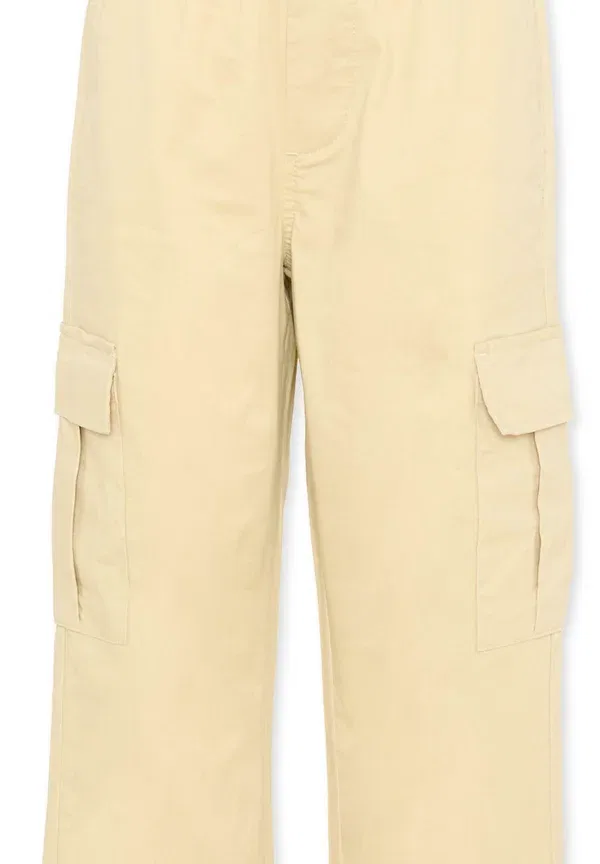 Брюки карго plain cargo trousers Tru Trussardi Junior, beige, бежевый — фото 3