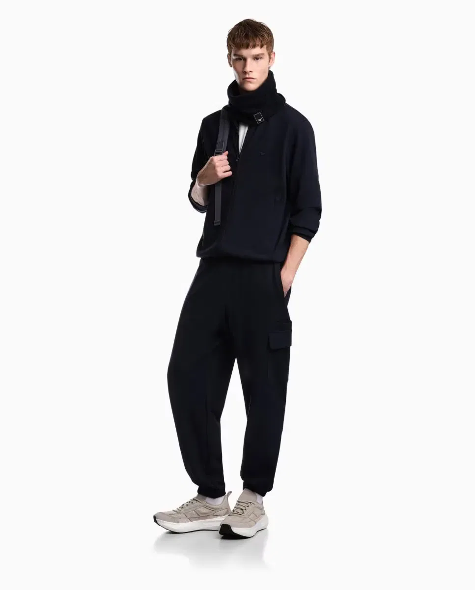 Мужские спортивные брюки с утяжкой внизу Pantalón sport de hombre Emporio Armani, Azul Marino