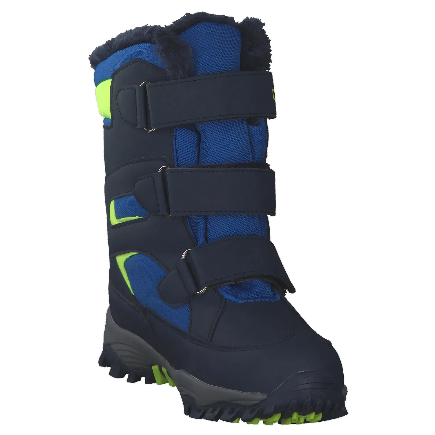 Детские зимние ботинки на липучках Kids Hexis Snow Boot WP Cmp, Темно-синий — фото 2