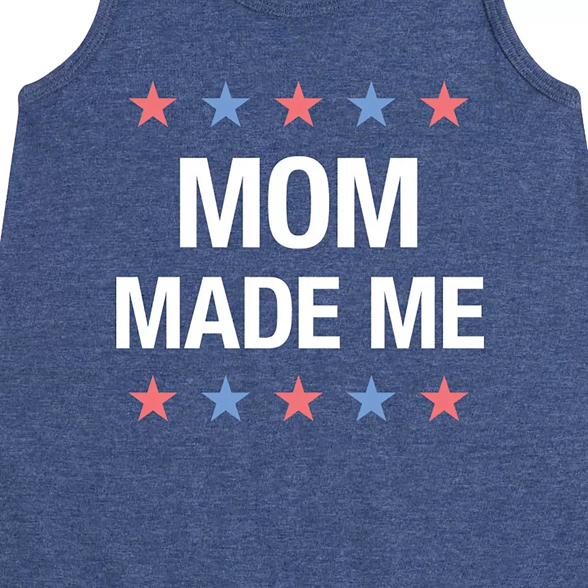 Детское платье-трапеция для девочек без рукавов Matching 4Th Shirts Mom Made Me Instant Message, Heather Navy — фото 2
