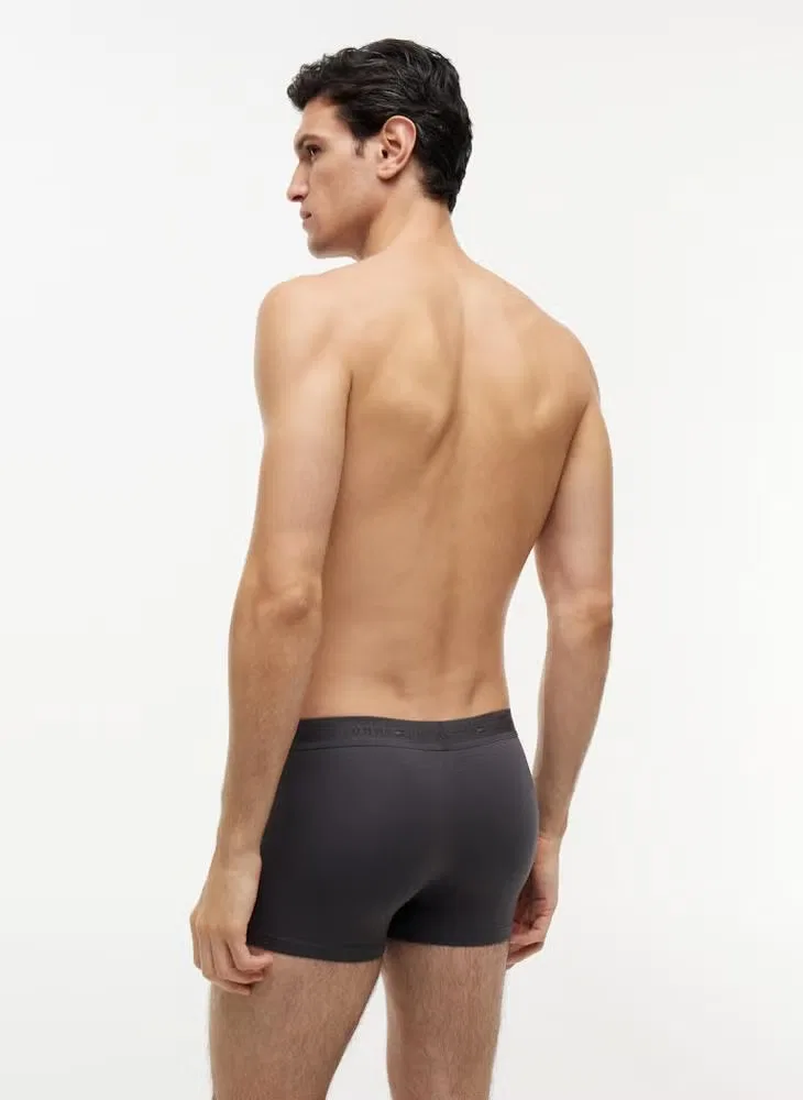 Трусы-боксеры из хлопка, комплект из 3 штук, 3-Pack signature waistband, Tommy Hilfiger, темно-серый — фото 3