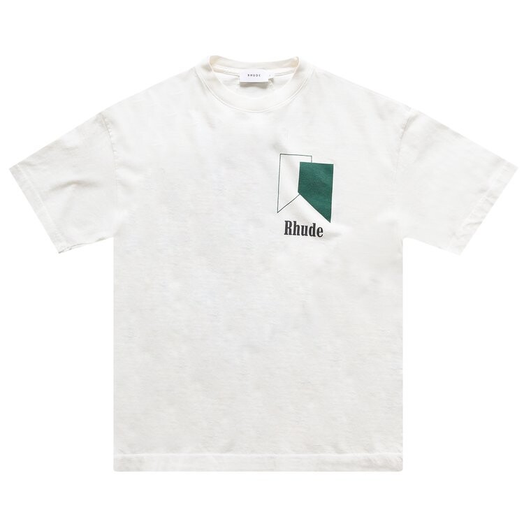 

Футболка Rhude Track Logo Tee 'Vintage White', белый