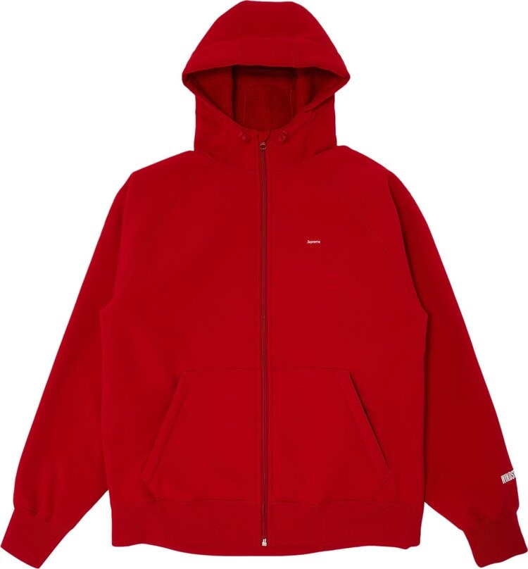 Толстовка Supreme x WINDSTOPPER Zip Up Hooded Sweatshirt 'Red', красный — фото 2