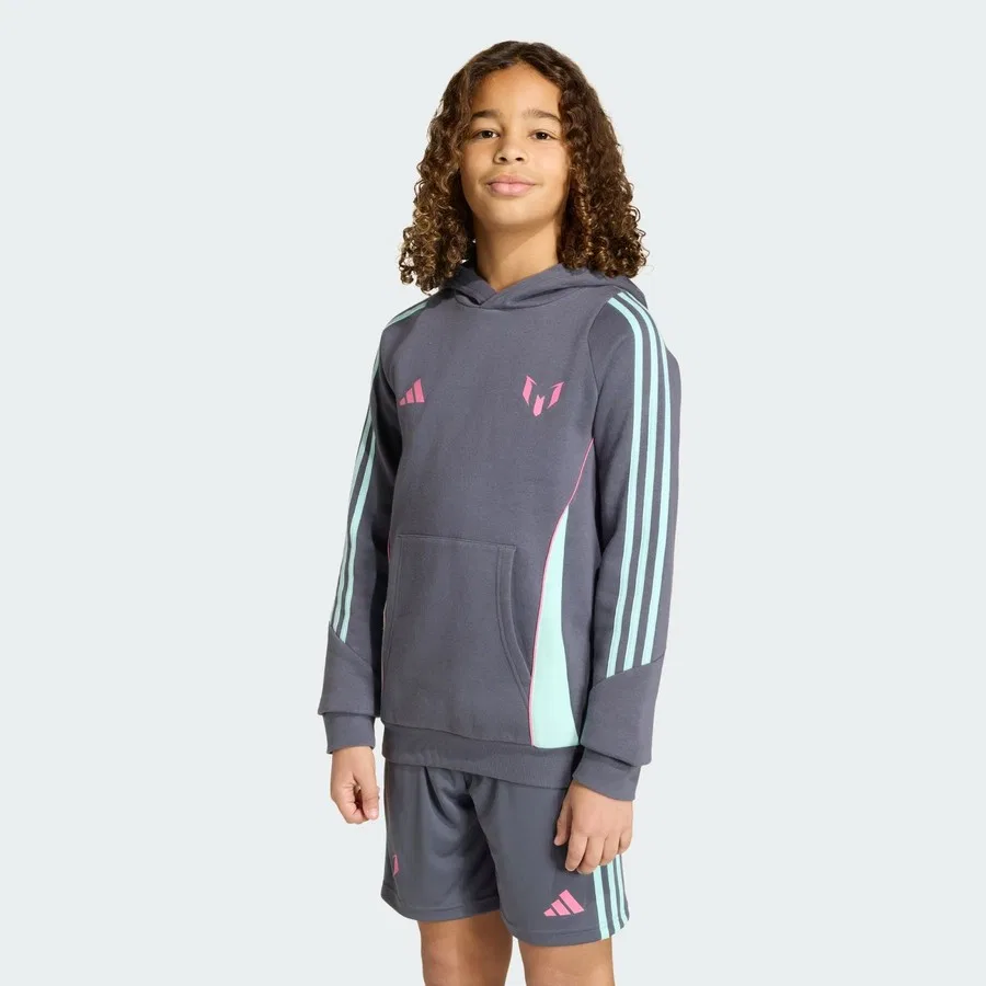 Детский худи с капюшоном, с принтом Messi, adidas, Aurora