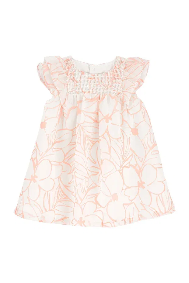 Детское платье для девочек с коротким рукавом-фонарик Carter'S, Multicolor