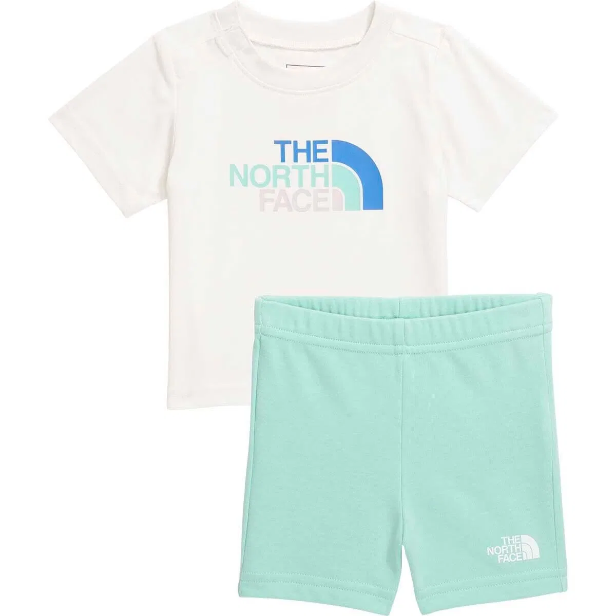 Детский комплект футболки и шорт с принтом Graphic Cotton Summer Set The North Face, White Dune/Bright Foam