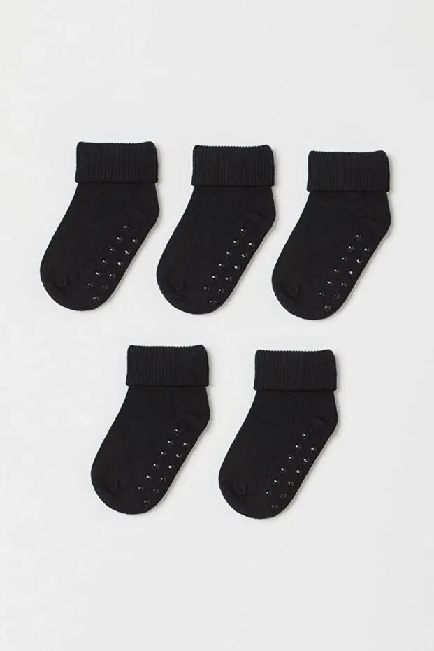 Детские носки хлопковые набор 5 шт Mem Socks, Siyah