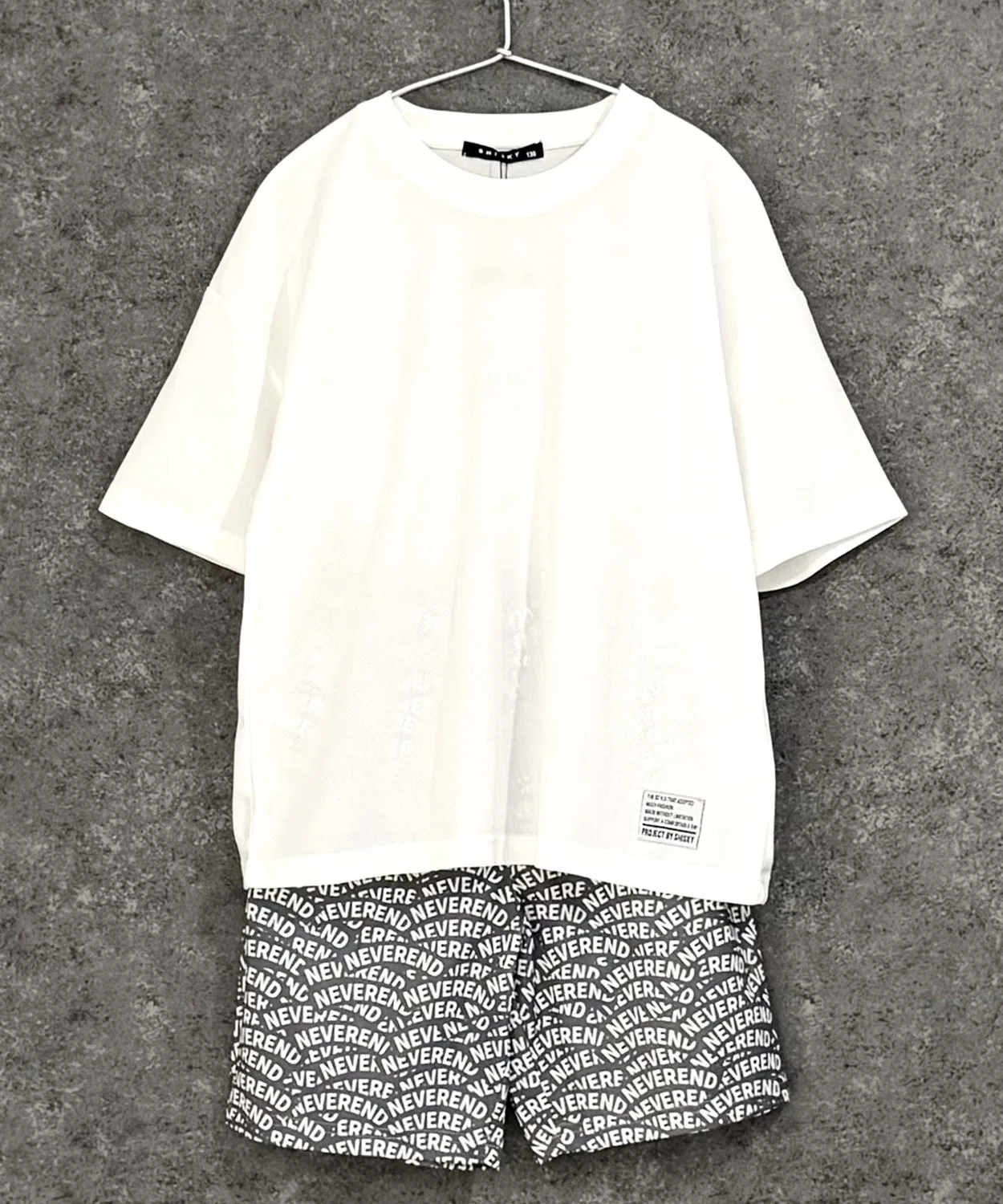 Детский комплект из джерси с принтом THE CASUAL, White