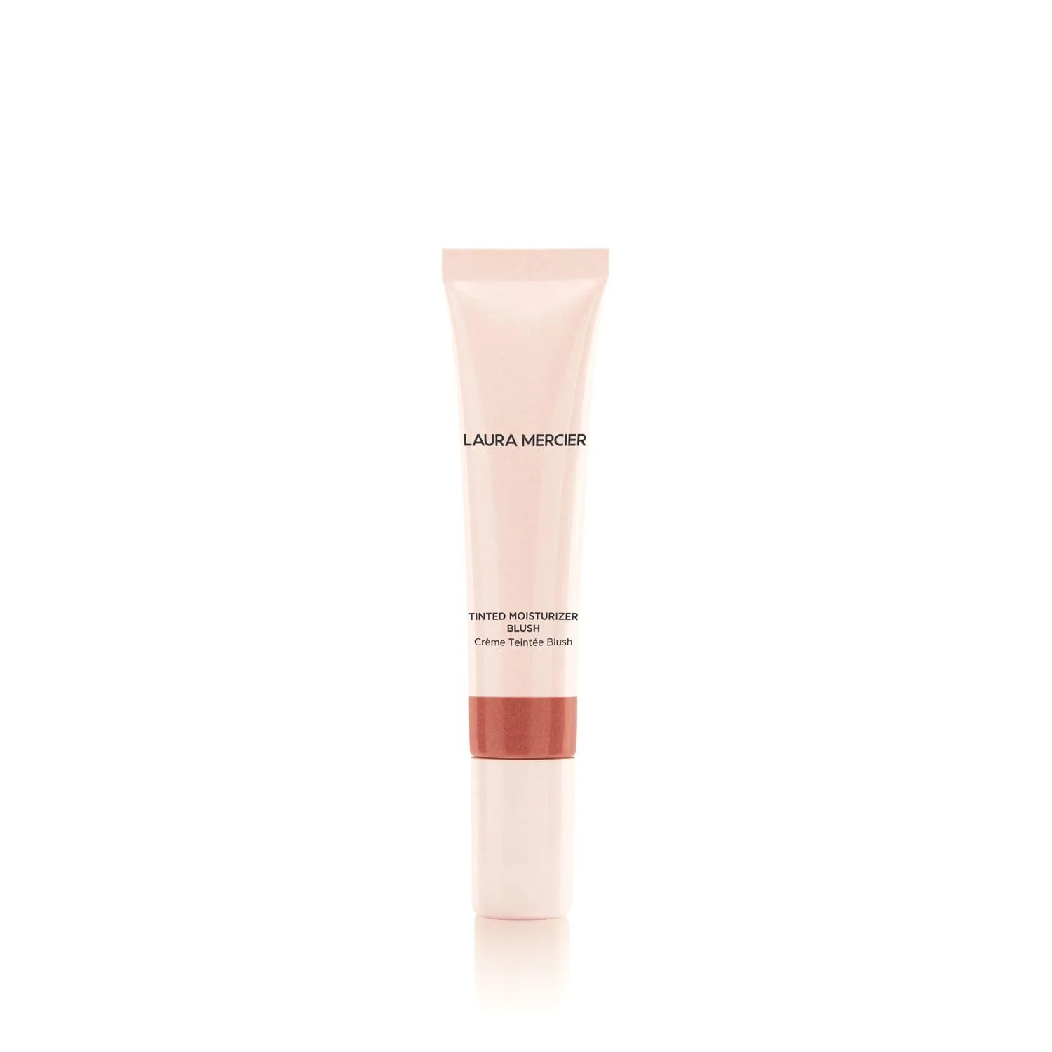Увлажняющие румяна с тонирующим эффектом от Laura Mercier: стойкие кремовые румяна, легкая текстура, регулируемая плотность покрытия, увлажнение до 12 часов, кремовый и мерцающий финиш, тон для щек. 14.18 г (1 шт.), Mistral - Shimmering Warm Ros...