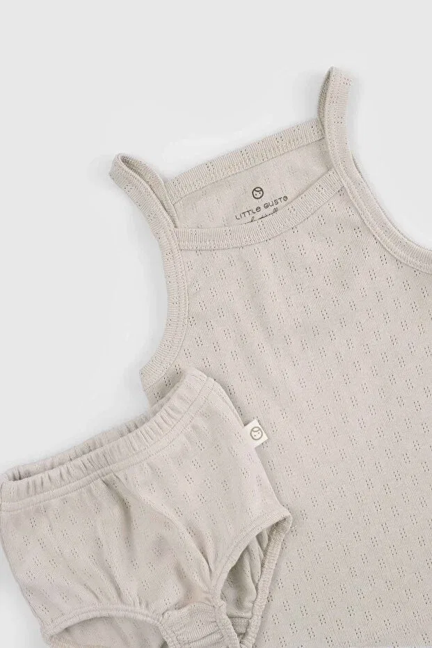 Детский комплект для мальчиков из органического хлопка Little Gusto, Beige