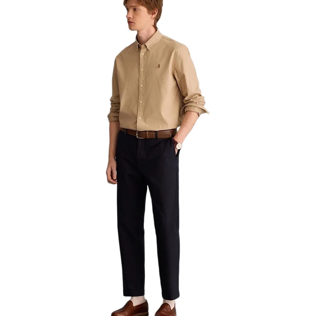 Детская рубашка с длинным рукавом Evergreen Collection Teenie Weenie Men, Khaki — фото 4