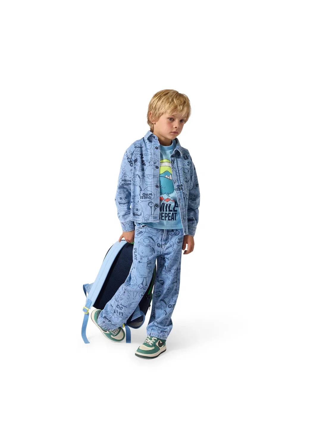 Chemise en denim - рубашка Billieblush, Double Stone Bleach