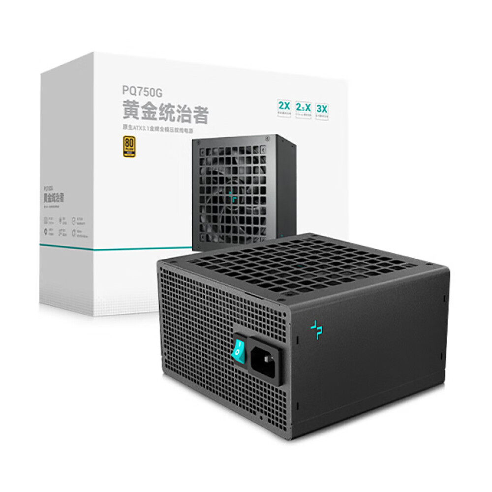 

Блок питания DeepCool PQ750G, 750 Вт, чёрный