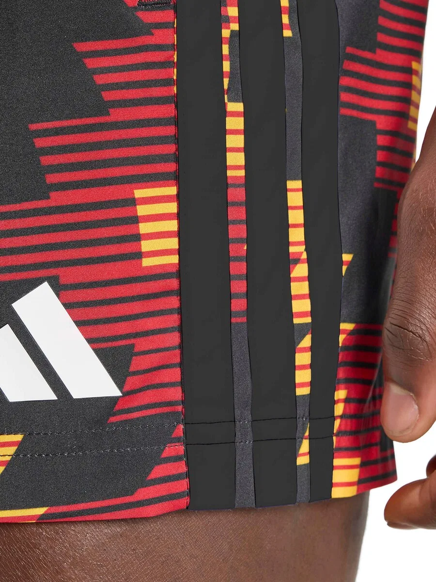 Плавки ADIDAS PERFORMANCE «Плавательные шорты с графическим рисунком в футбольном стиле» желтого цвета — фото 4