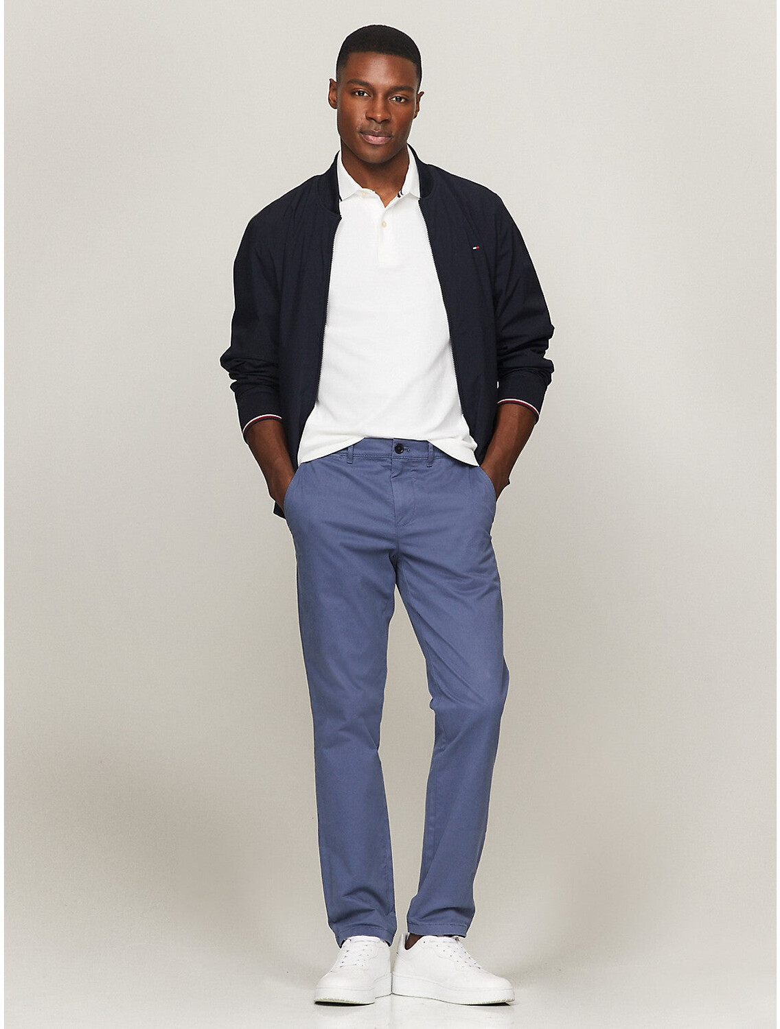 

Мужские брюки узкого кроя Tommy Hilfiger THFlex Tommy Chino, цвет Bank Blue