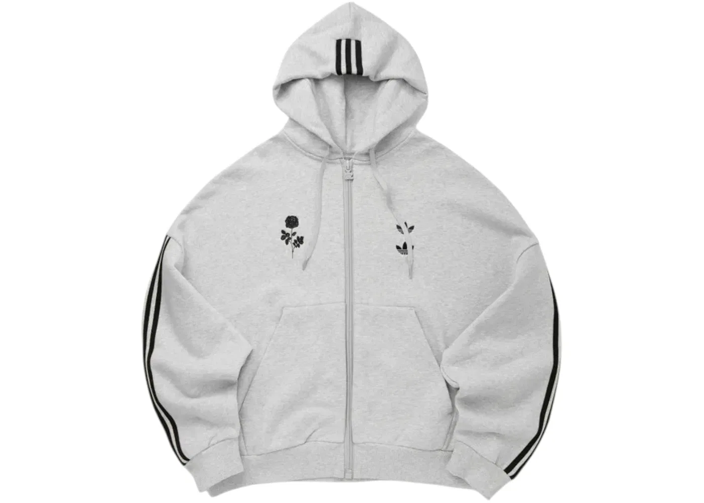 Детский худи с длинным рукавом Adidas, Light Grey