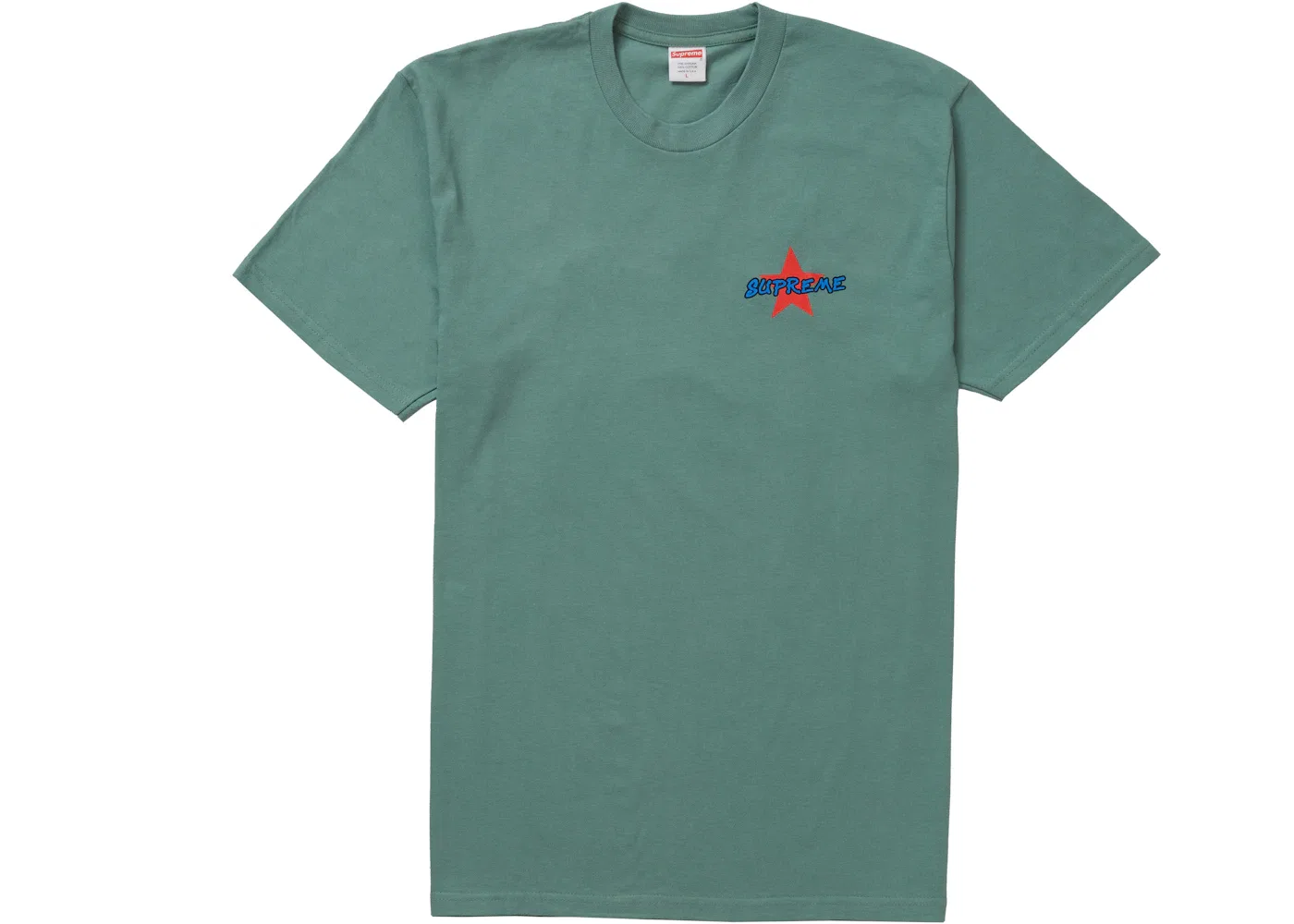 Мужская футболка с принтом Supreme Money Power Respect Tee, Dusty Teal