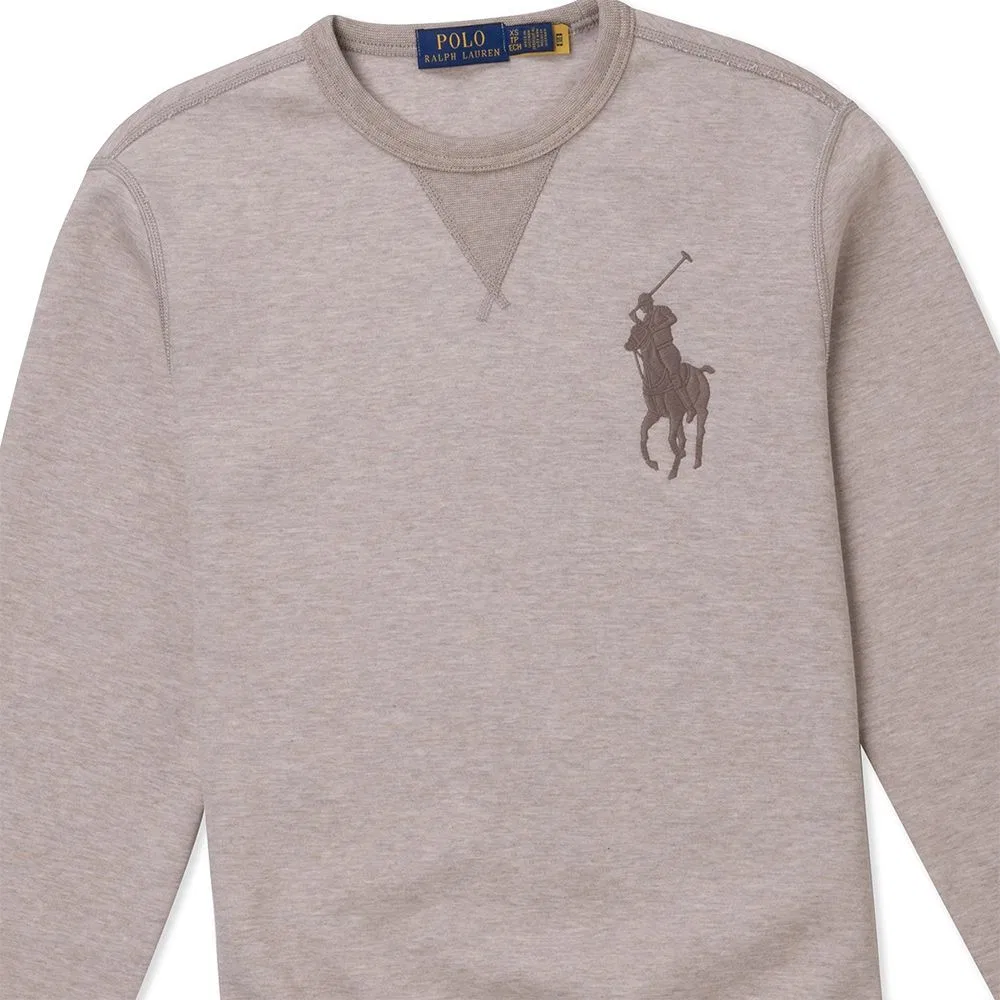 Мужской свитшот с принтом Big Pony FW25 Polo Ralph Lauren, Light Umber — фото 4