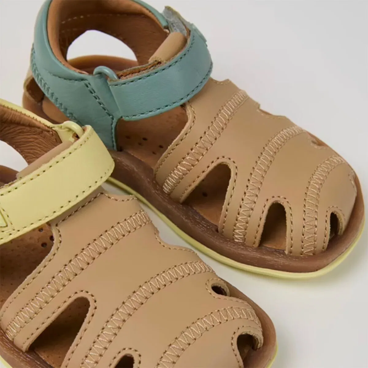 Кеды детские Camper Bicho FW Twins Shoe, дизайн-перевертыш, коричневый — фото 2