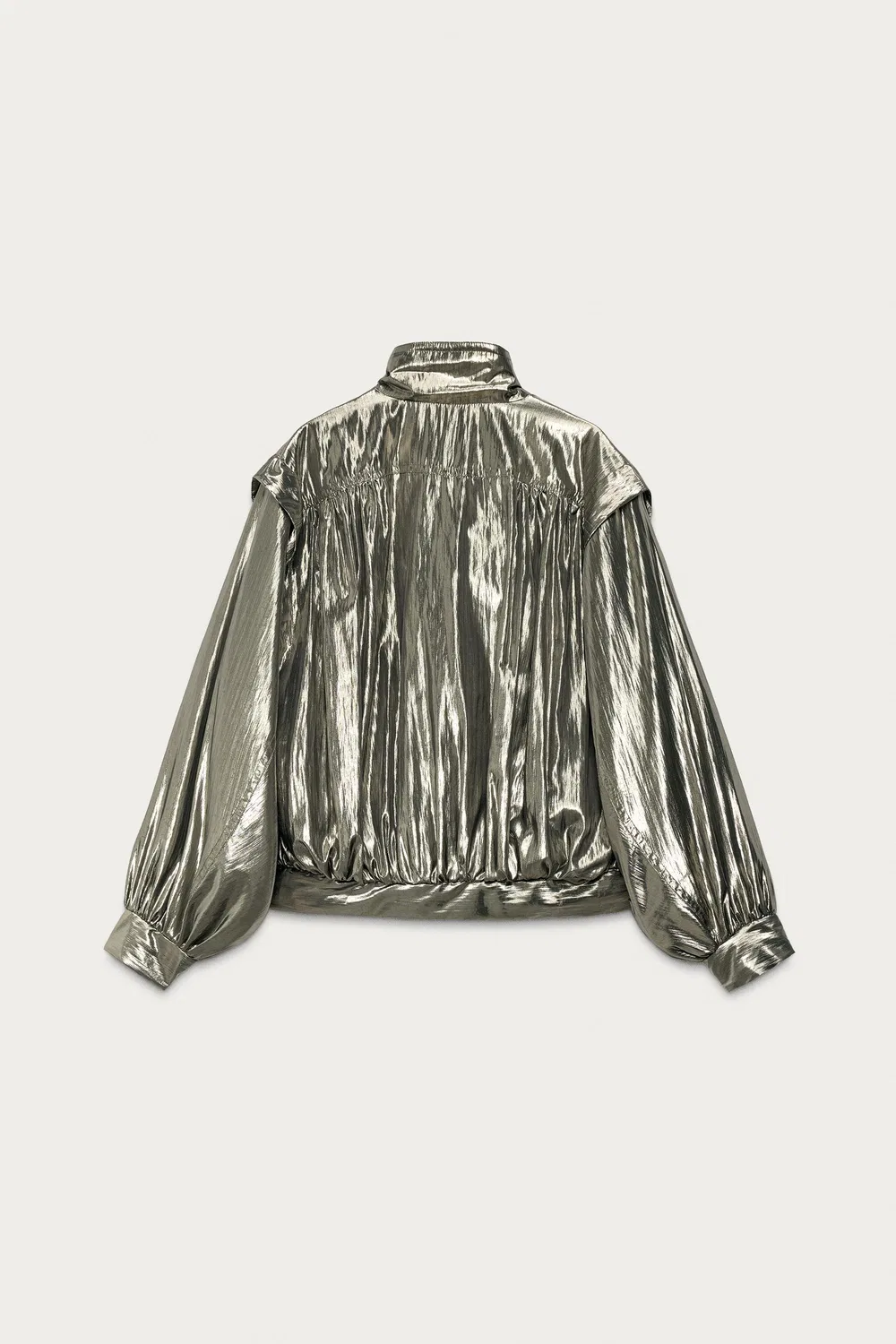 Металлическая куртка MARISA BERENSON X ZARA, Silver — фото 2