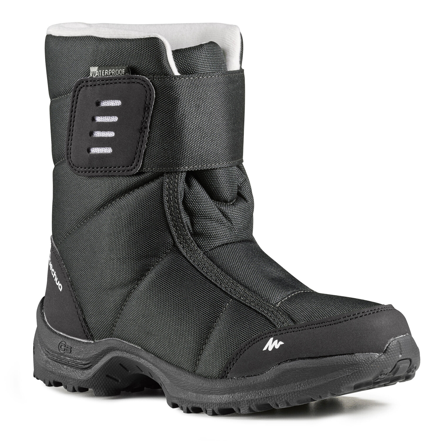 Снегоступы детские Quechua SH100 X-Warm водонепроницаемые, черный — фото 2