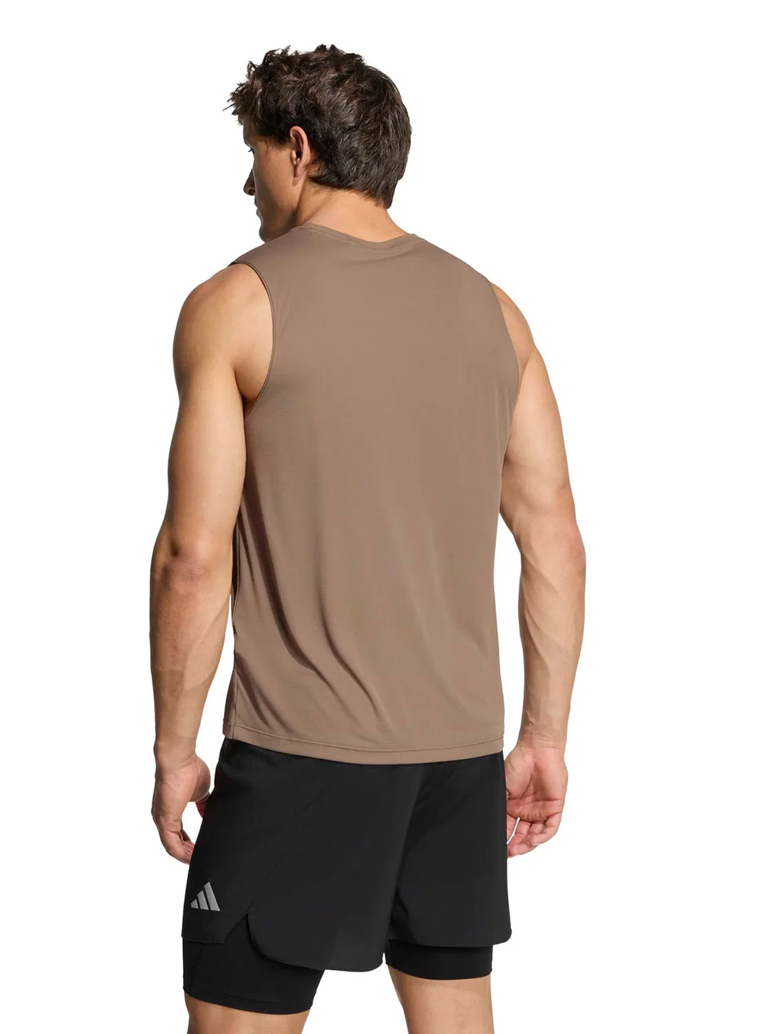 Футболка Adidas Performance Shirt Ess в цвете Umbra — фото 3