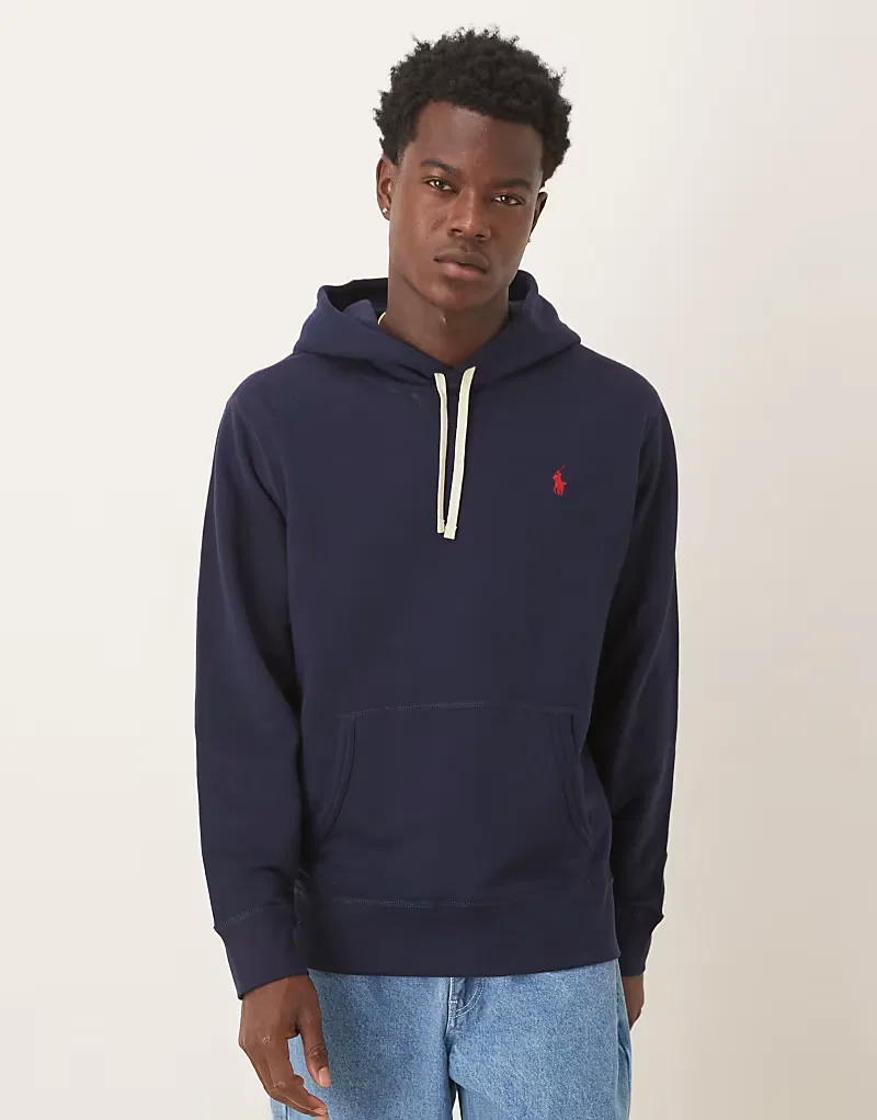 Худи Polo Ralph Lauren с логотипом Icon, темно-синий